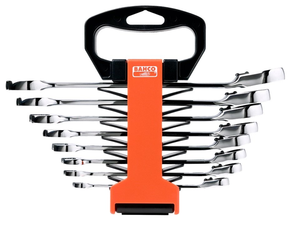BAHCO 1RZ/SH8 Ratchet Combination Spanner Set