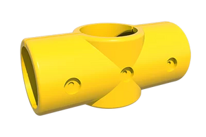 Dura Composites 50mm Yellow 4 Way Tee Piece