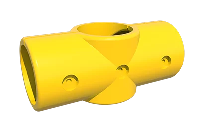 Dura Composites 50mm Yellow 4 Way Tee Piece